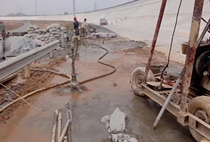 钦州公路钻孔施工